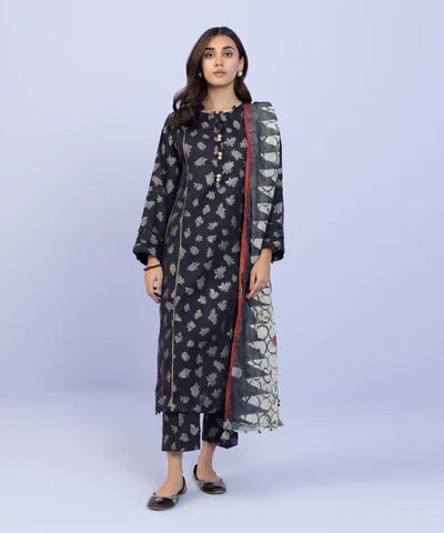 Sapphire All Season Ladies 3 Piece Dyed Jacquard Suit Stitched Suit in zone9mall